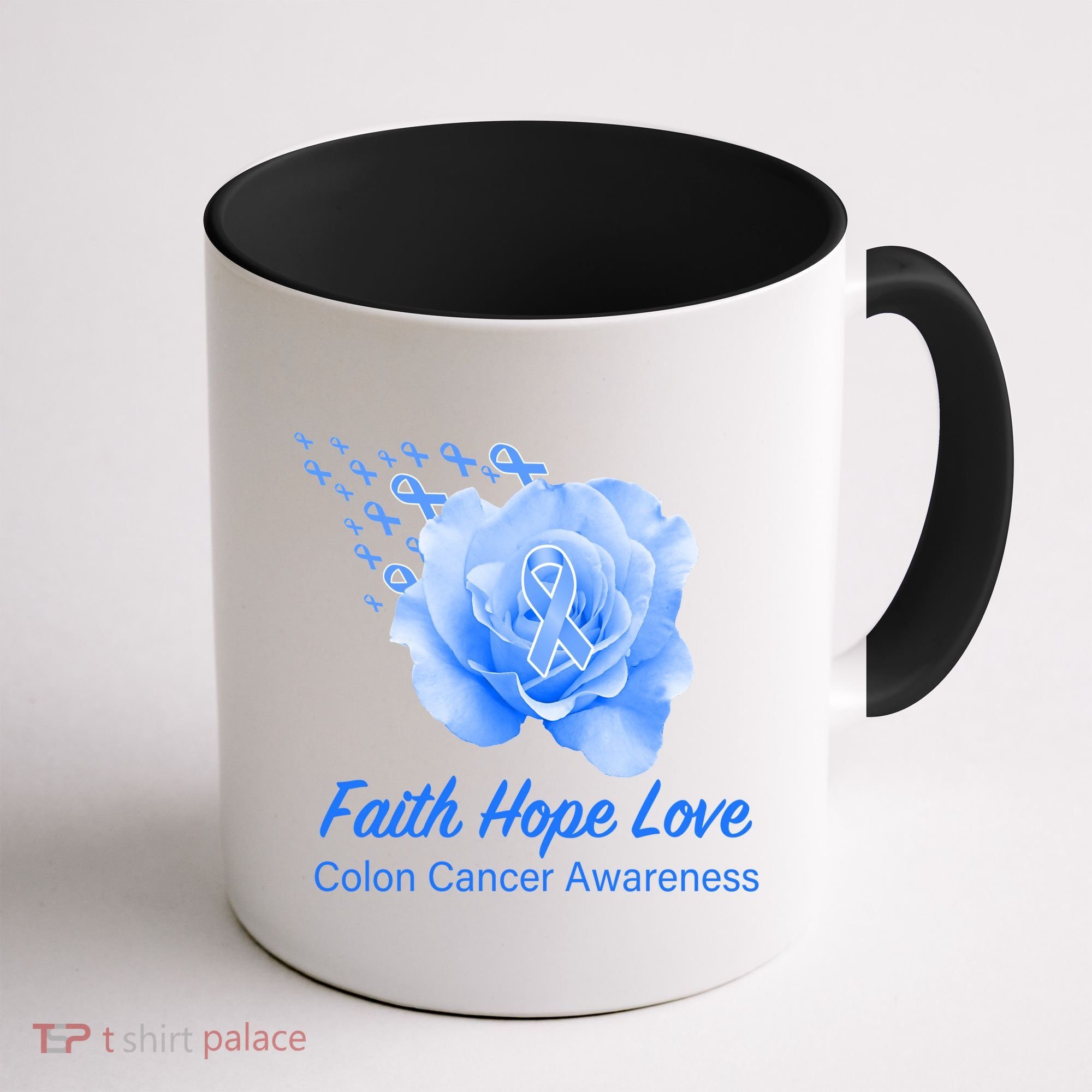 Faith Hope Love Colon Cancer Awareness Coffee Mug