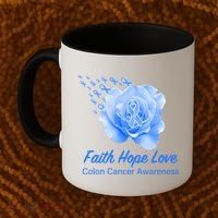 Faith Hope Love Colon Cancer Awareness Coffee Mug thumb 2