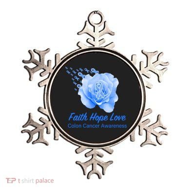 Faith Hope Love Colon Cancer Awareness Ornament