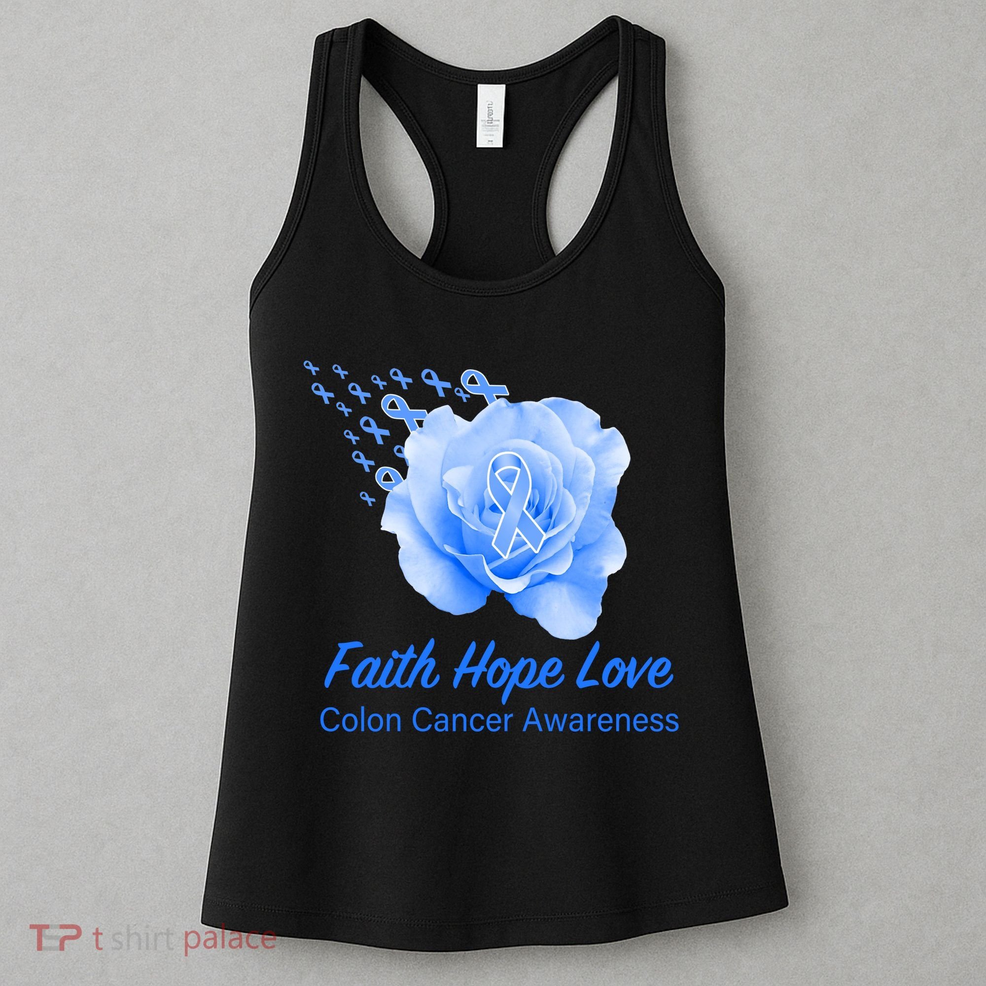 Faith Hope Love Colon Cancer Awareness Women's Tank Top