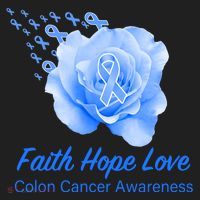 Faith Hope Love Colon Cancer Awareness Hat thumb 2