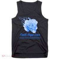 Faith Hope Love Colon Cancer Awareness Tank Top thumb 0