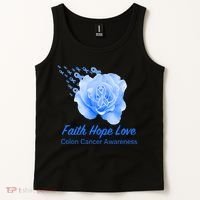 Faith Hope Love Colon Cancer Awareness Tank Top thumb 2