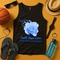 Faith Hope Love Colon Cancer Awareness Tank Top thumb 4