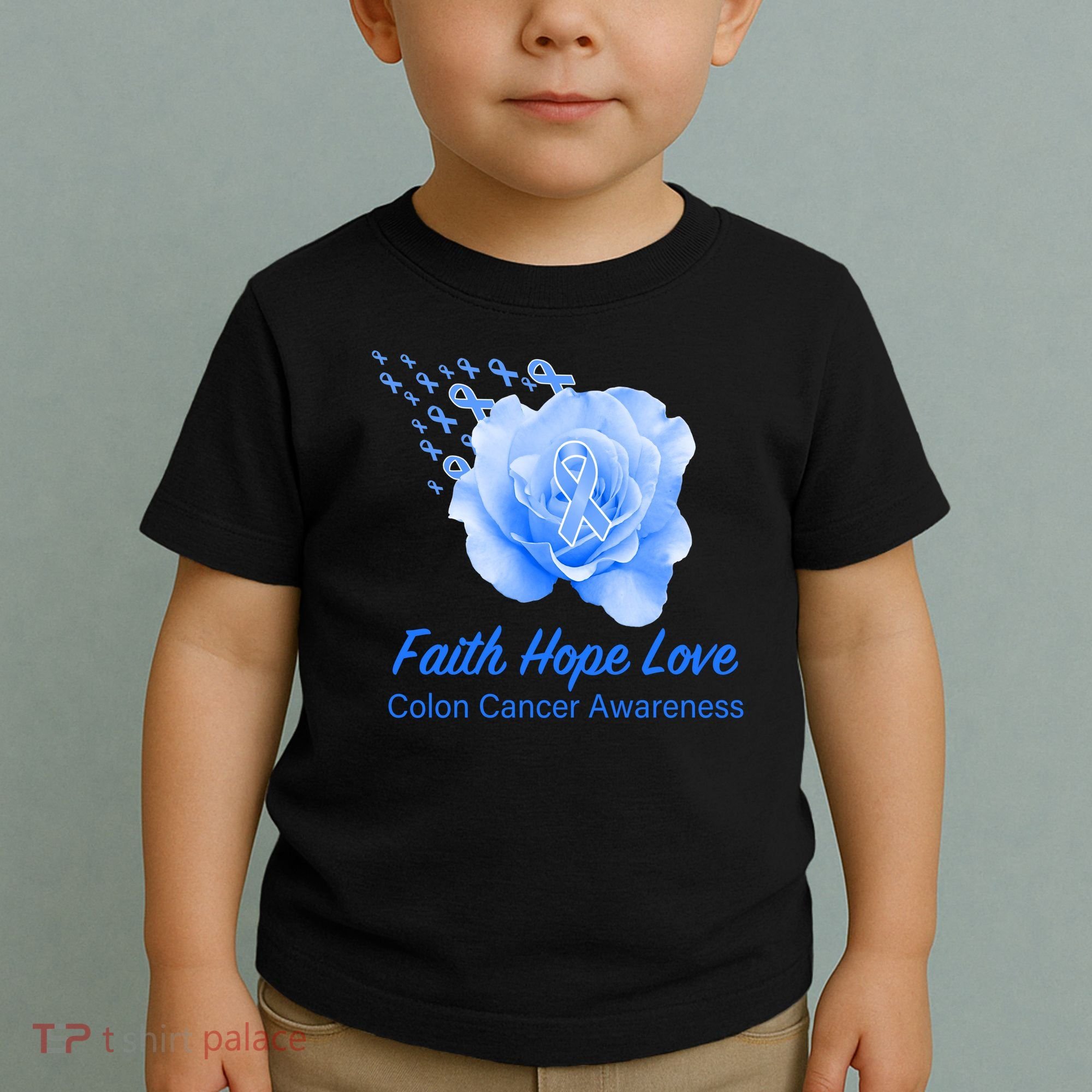 Faith Hope Love Colon Cancer Awareness Toddler T-Shirt