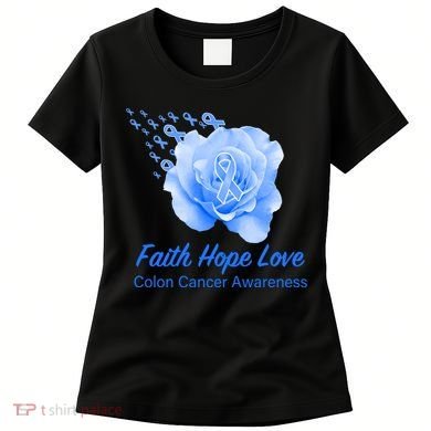 Faith Hope Love Colon Cancer Awareness Women's T-Shirt