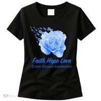 Faith Hope Love Colon Cancer Awareness Women's T-Shirt thumb 0