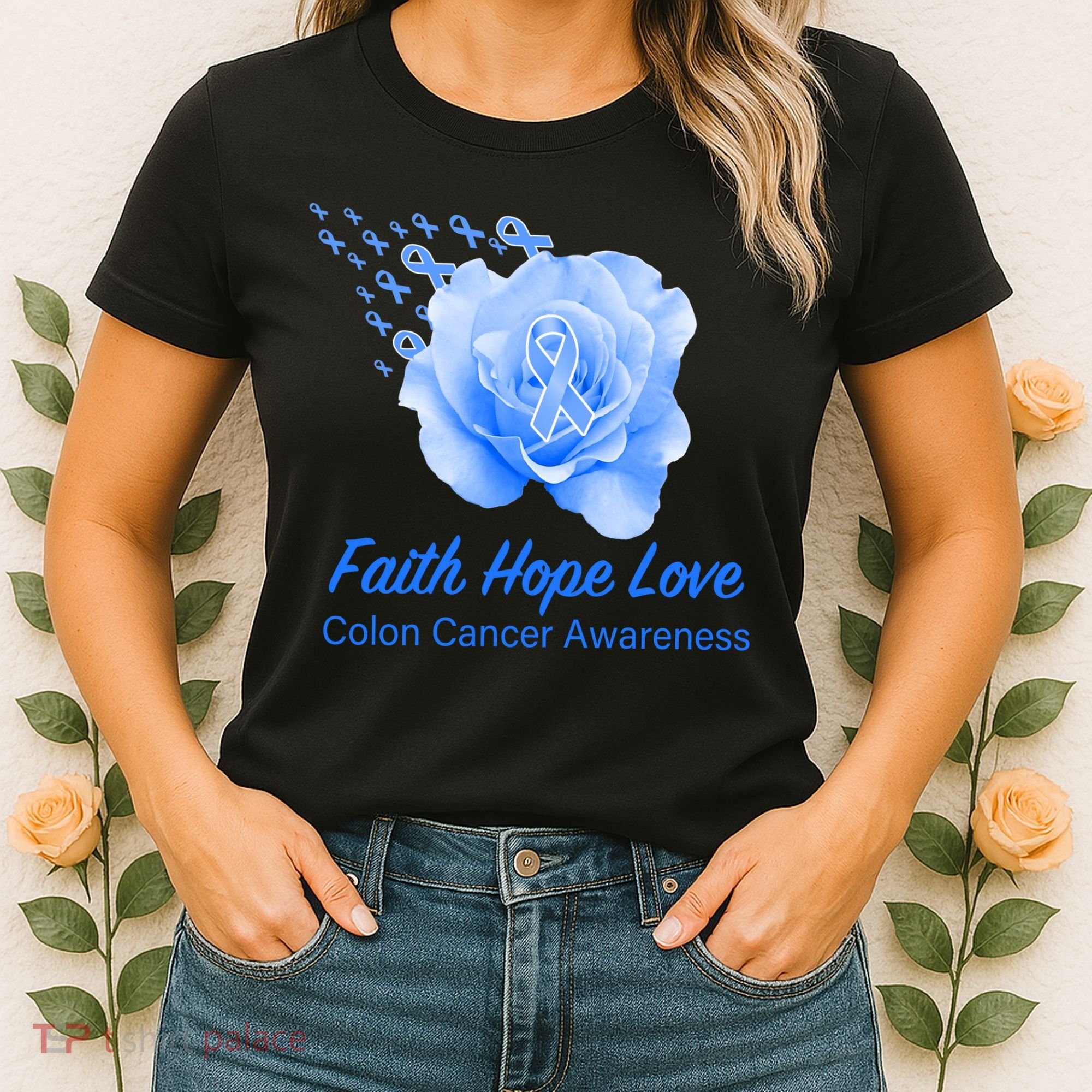 Faith Hope Love Colon Cancer Awareness Women's T-Shirt