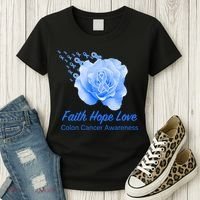Faith Hope Love Colon Cancer Awareness Women's T-Shirt thumb 3