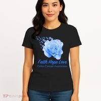 Faith Hope Love Colon Cancer Awareness Women's T-Shirt thumb 4