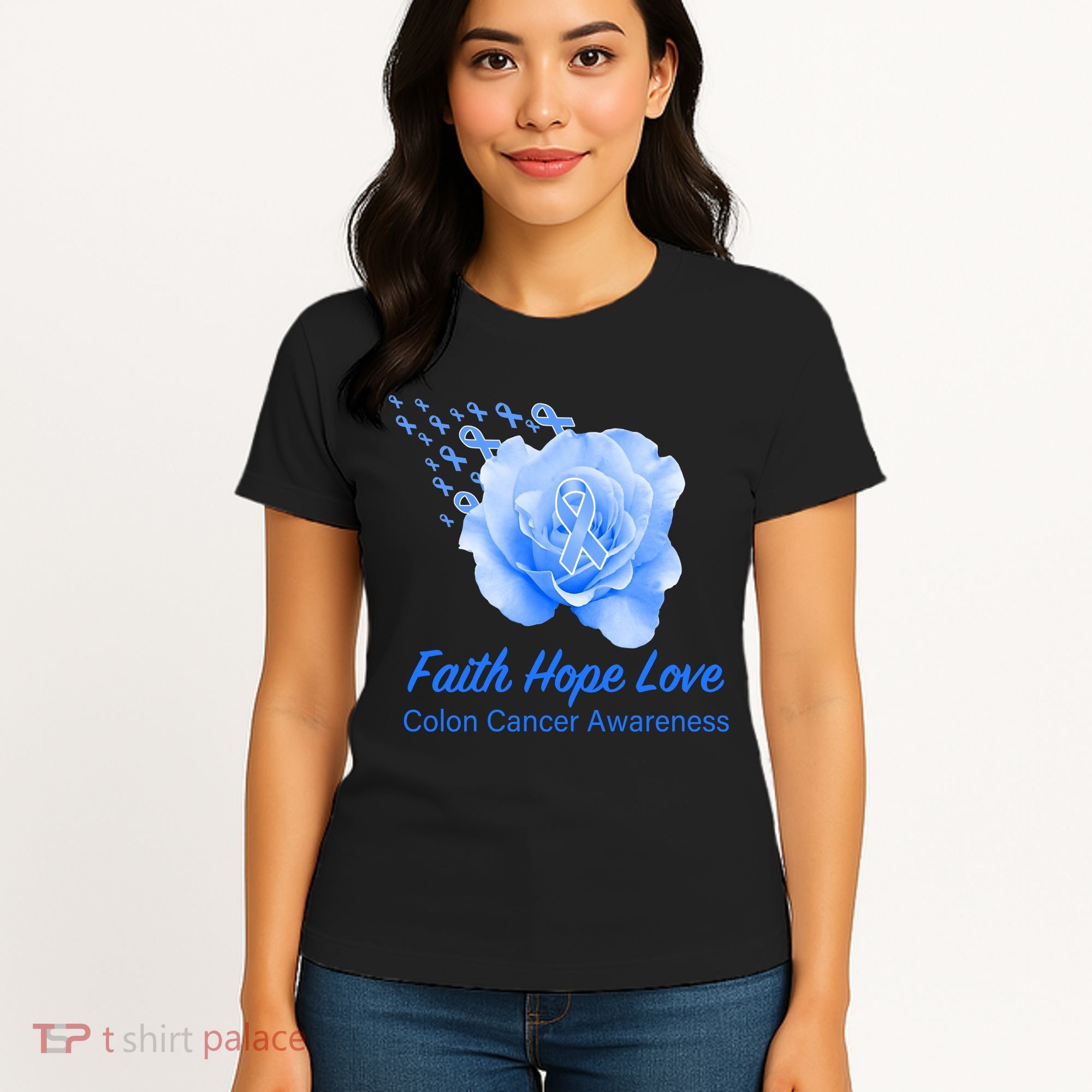 Faith Hope Love Colon Cancer Awareness Women's T-Shirt