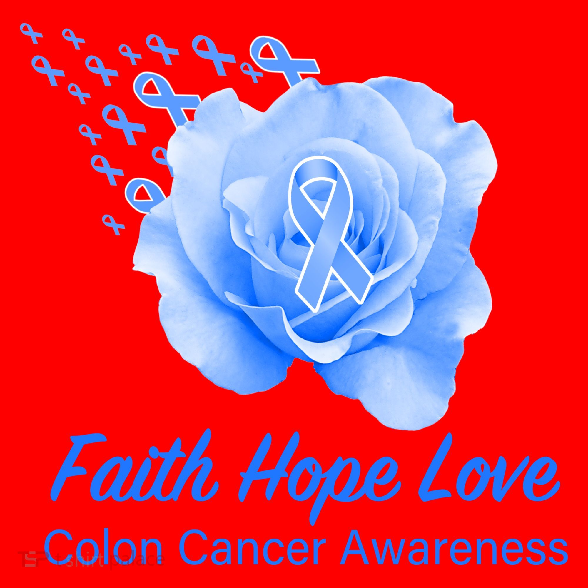 Faith Hope Love Colon Cancer Awareness Santa Hat