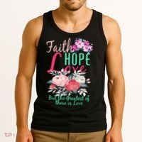 Faith Hope Love Greatest Of Them All Is Love Tank Top thumb 3