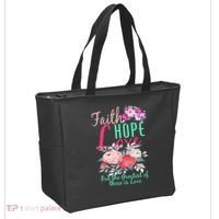Faith Hope Love Greatest Of Them All Is Love Tote Bag thumb 2