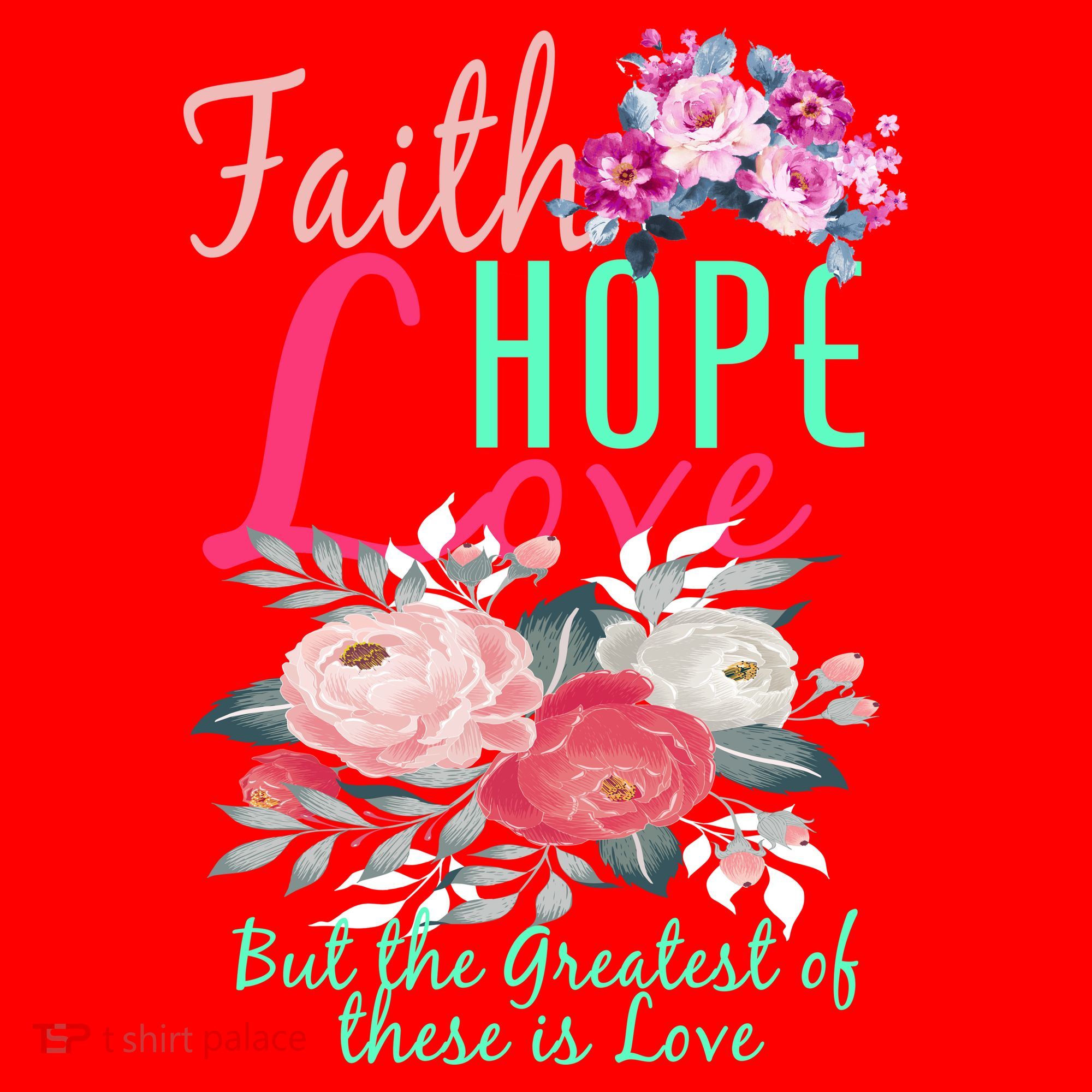Faith Hope Love Greatest Of Them All Is Love Santa Hat