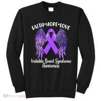 Faith Hope Love Irritable Bowel Syndrome Galaxy Angel Wings Sweatshirt thumb 0