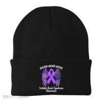 Faith Hope Love Irritable Bowel Syndrome Galaxy Angel Wings Beanie thumb 0
