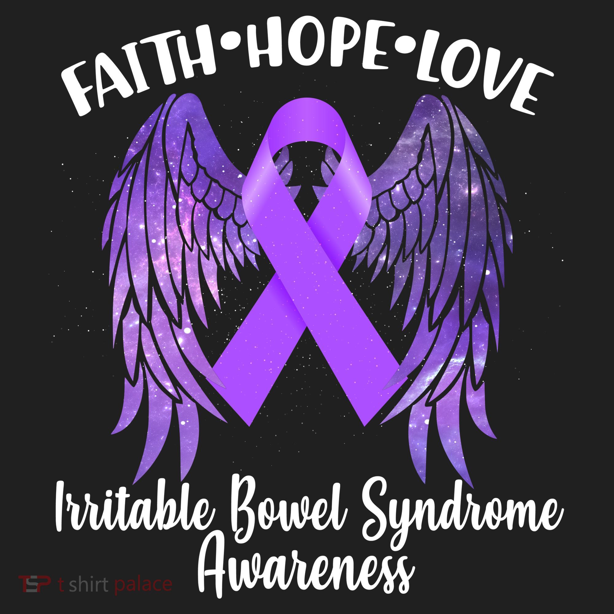 Faith Hope Love Irritable Bowel Syndrome Galaxy Angel Wings Beanie