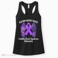 Faith Hope Love Irritable Bowel Syndrome Galaxy Angel Wings Women's Tank Top thumb 0