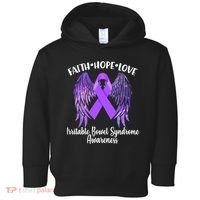 Faith Hope Love Irritable Bowel Syndrome Galaxy Angel Wings Toddler Hoodie thumb 0