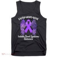 Faith Hope Love Irritable Bowel Syndrome Galaxy Angel Wings Tank Top thumb 0