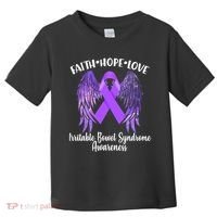 Faith Hope Love Irritable Bowel Syndrome Galaxy Angel Wings Toddler T-Shirt thumb 0