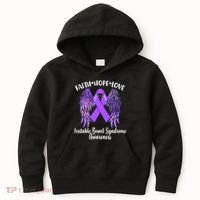 Faith Hope Love Irritable Bowel Syndrome Galaxy Angel Wings Kids Hoodie thumb 0