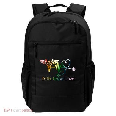 Faith Hope Love Nurse Backpack