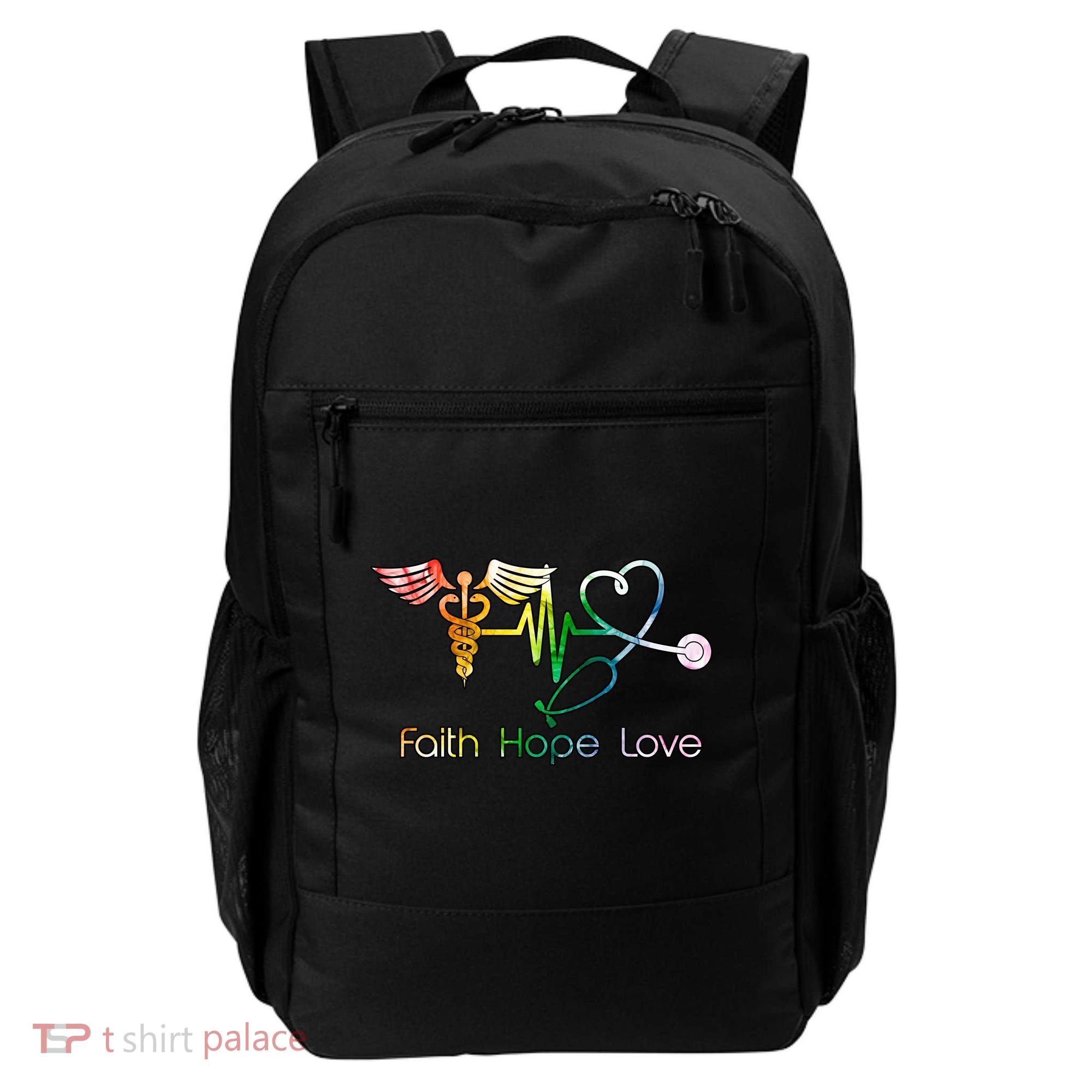 Faith Hope Love Nurse Backpack