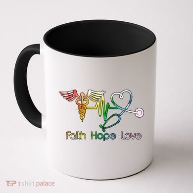 Faith Hope Love Nurse Coffee Mug
