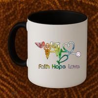 Faith Hope Love Nurse Coffee Mug thumb 2