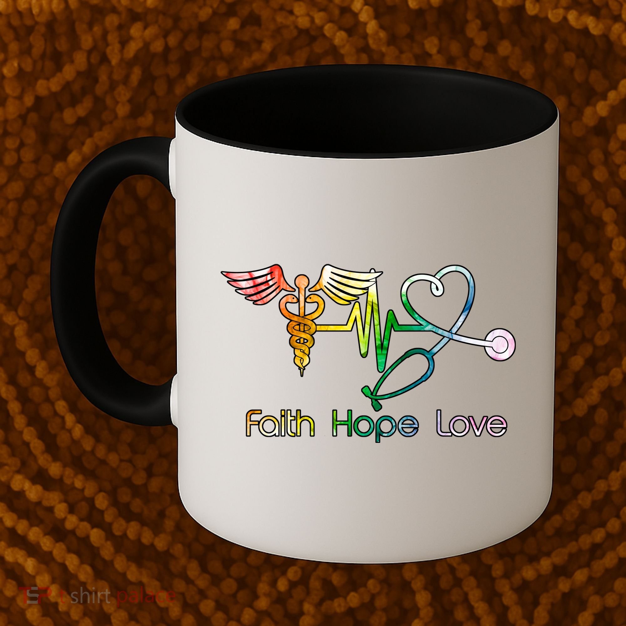 Faith Hope Love Nurse Coffee Mug