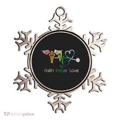 Faith Hope Love Nurse Ornament