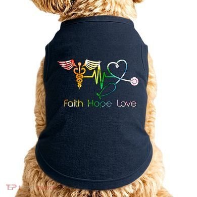 Faith Hope Love Nurse Doggie Tank