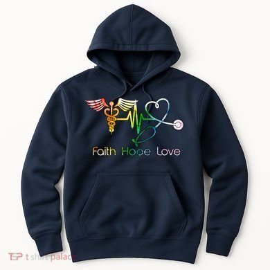 Faith Hope Love Nurse Hoodie