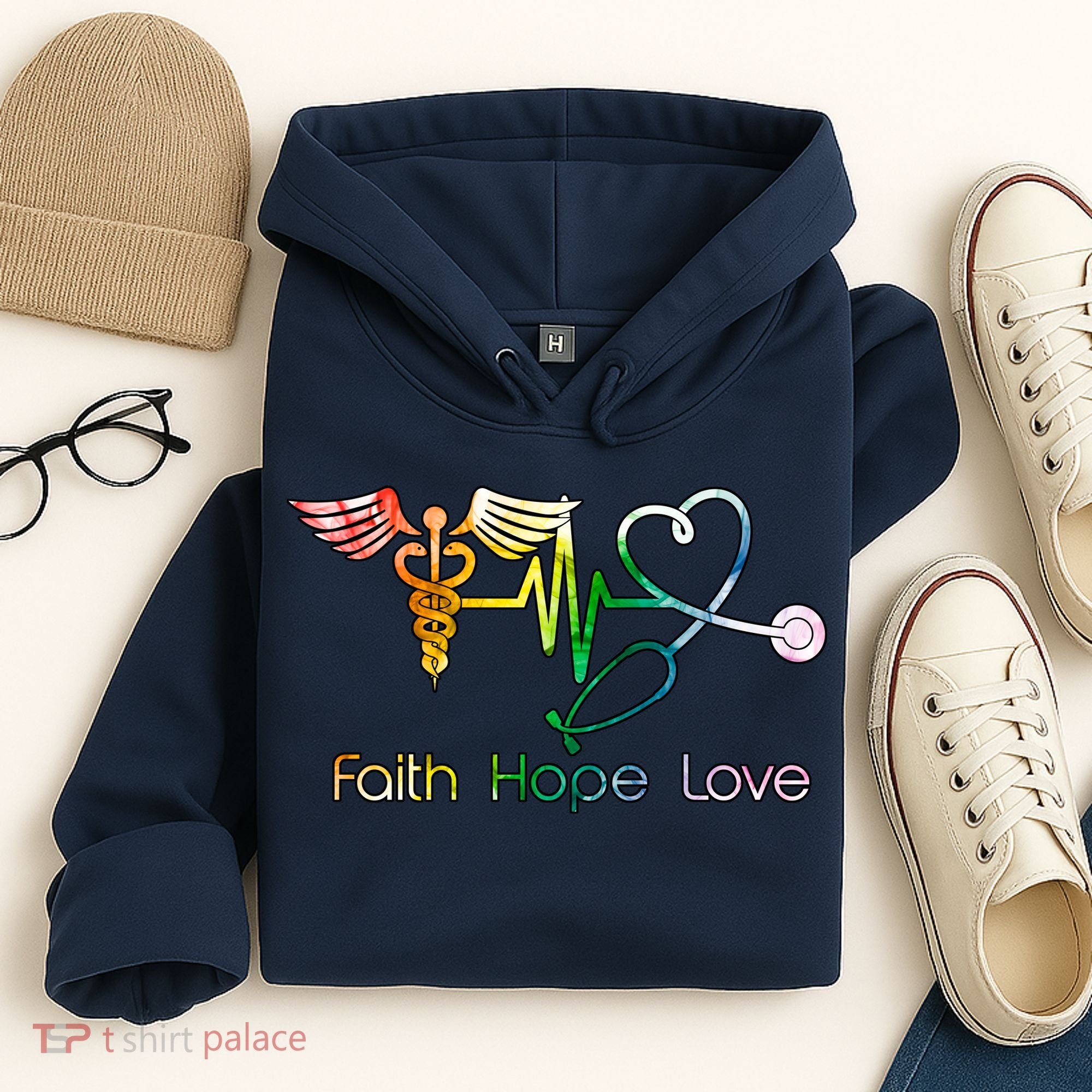 Faith Hope Love Nurse Hoodie