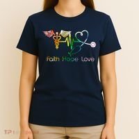 Faith Hope Love Nurse T-Shirt thumb 4