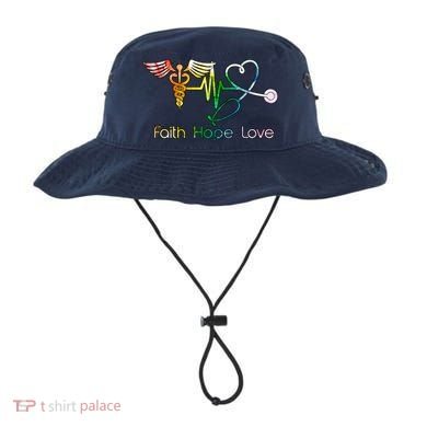 Faith Hope Love Nurse Bucket Hat