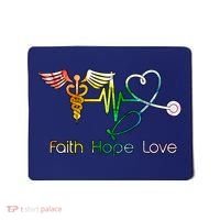 Faith Hope Love Nurse Mousepad thumb 0