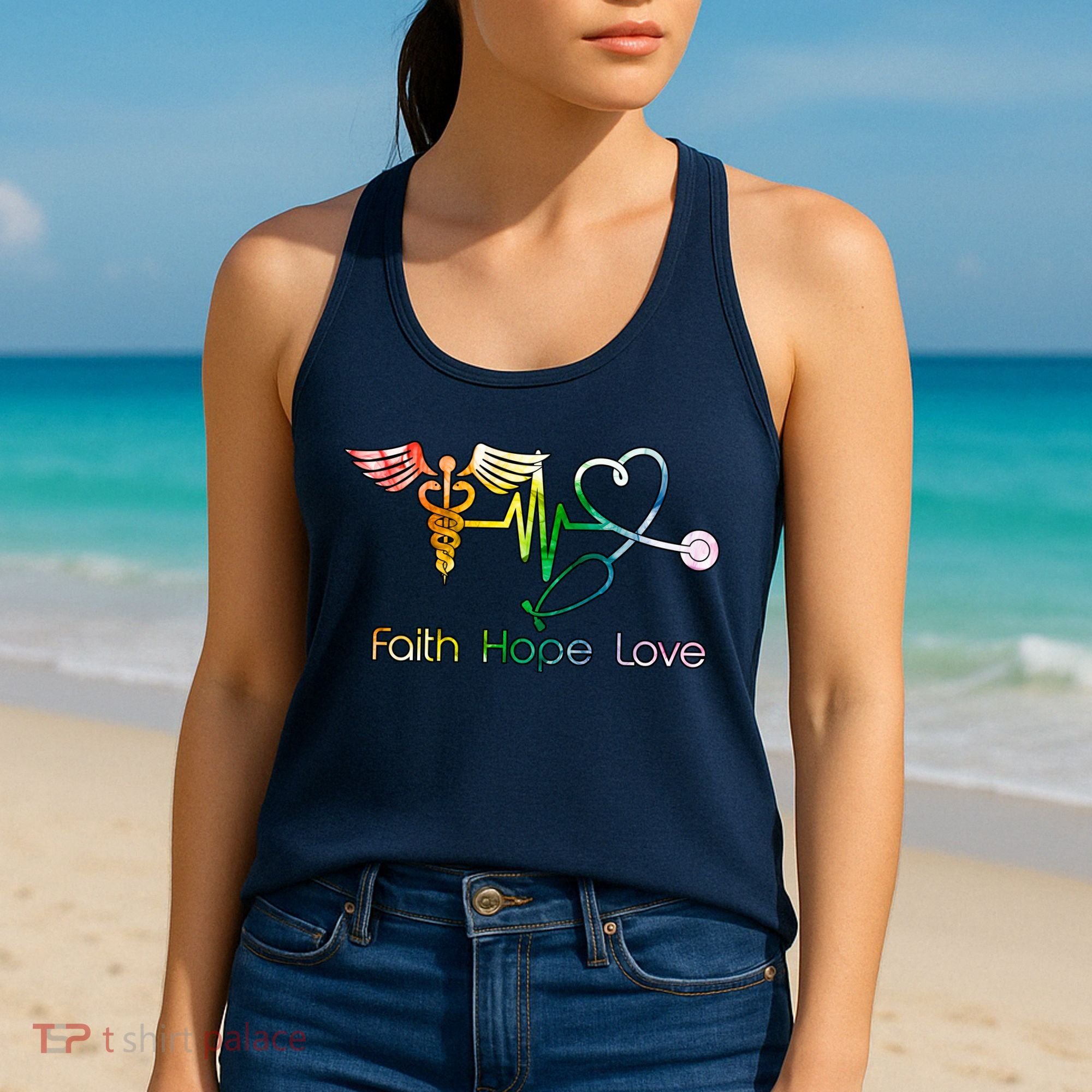 Faith Hope Love Nurse Women's Tank Top