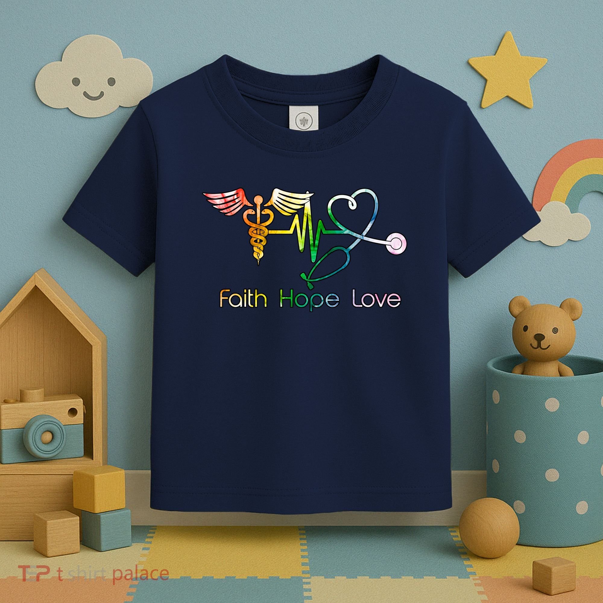Faith Hope Love Nurse Toddler T-Shirt