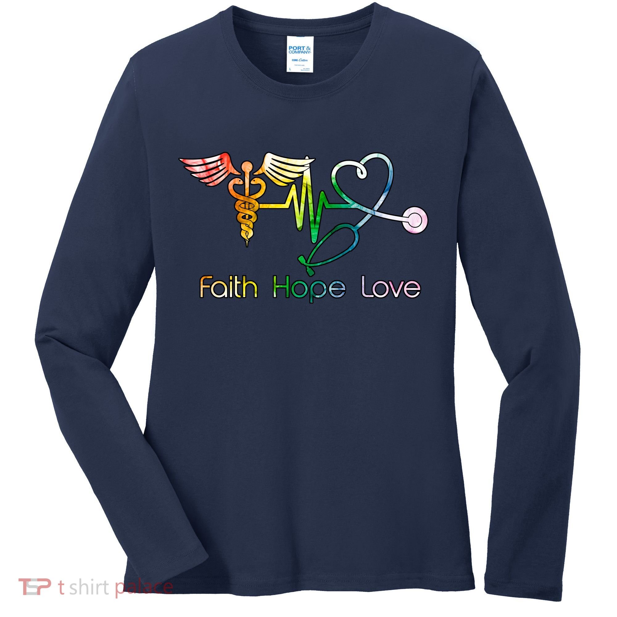 Faith Hope Love Nurse Women's Long Sleeve Shirt