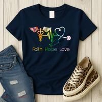 Faith Hope Love Nurse Women's T-Shirt thumb 3