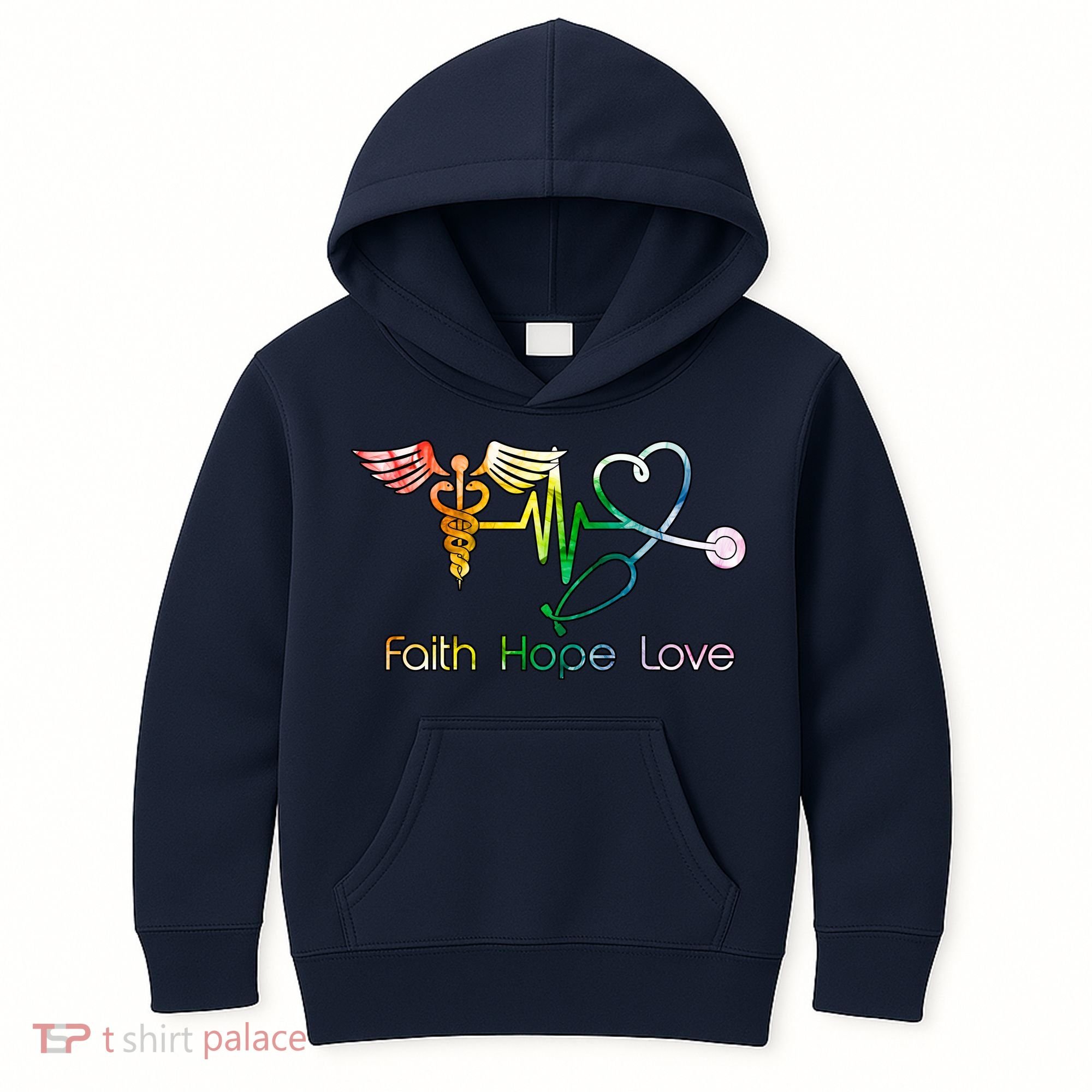Faith Hope Love Nurse Kids Hoodie