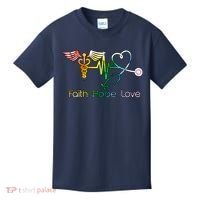 Faith Hope Love Nurse Kids T-Shirt thumb 0
