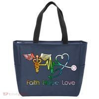 Faith Hope Love Nurse Tote Bag thumb 0