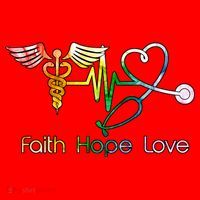 Faith Hope Love Nurse Santa Hat thumb 1