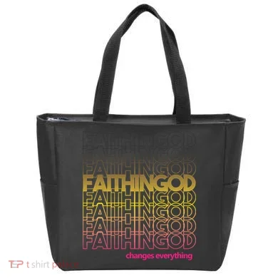 Faith In God Changes Everything Tote Bag