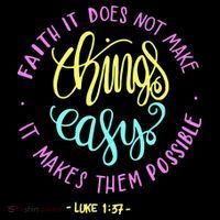 Faith It Does Not Make Things Easy It Makes Them Possible Luke Bucket Hat thumb 4