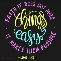 Faith It Does Not Make Things Easy It Makes Them Possible Luke Bucket Hat thumb 4